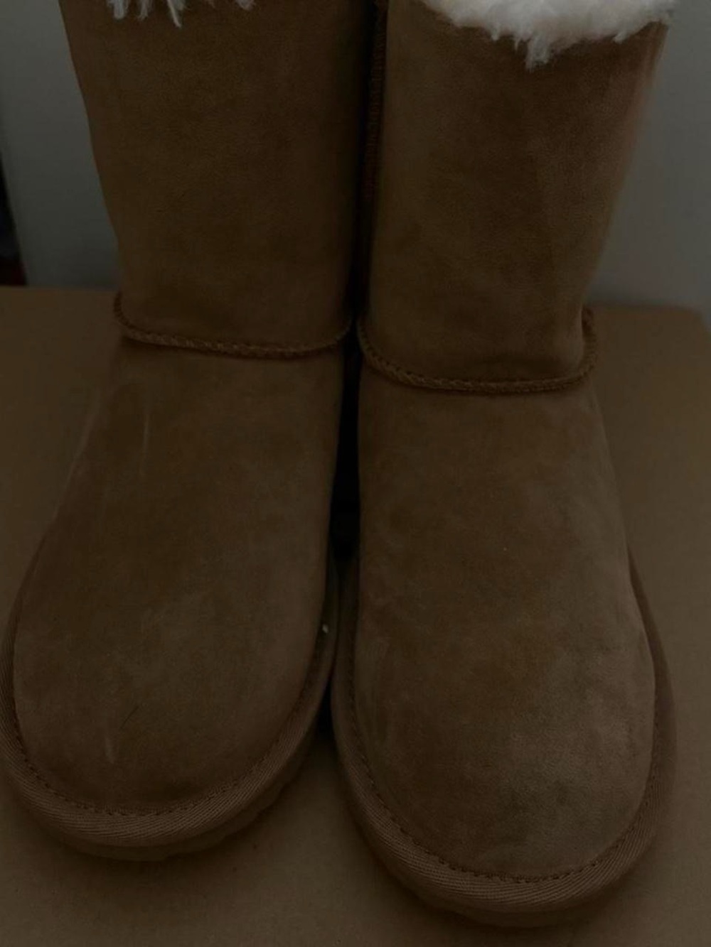 UGG Bailey Bow Snugscape Boots in Chestnut - Picture 8 of 8